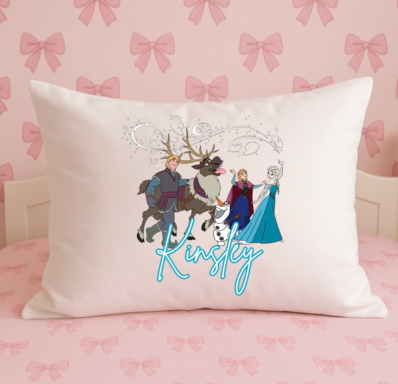 Custom Name Frozen Pillow Case
